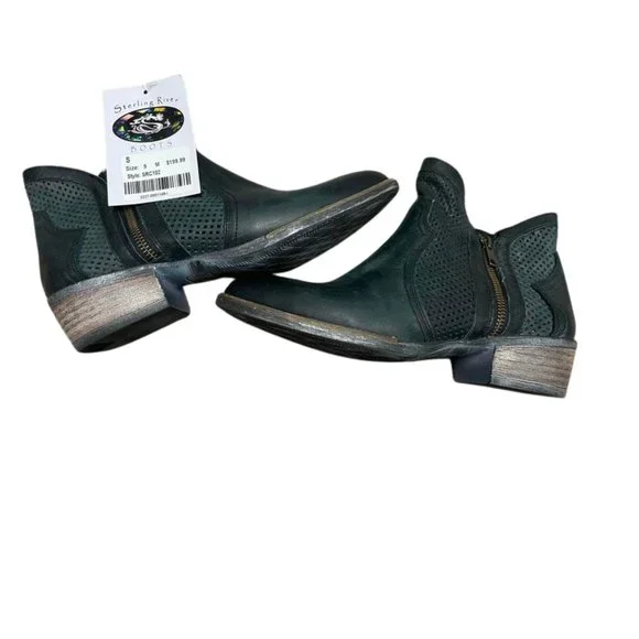 Sterling River Leather Booties - size 9 - Picture 2 of 5